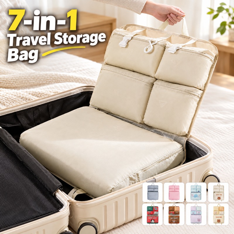 Packaging - 7-in-1 Travel Storage Bag, Portable Hanging