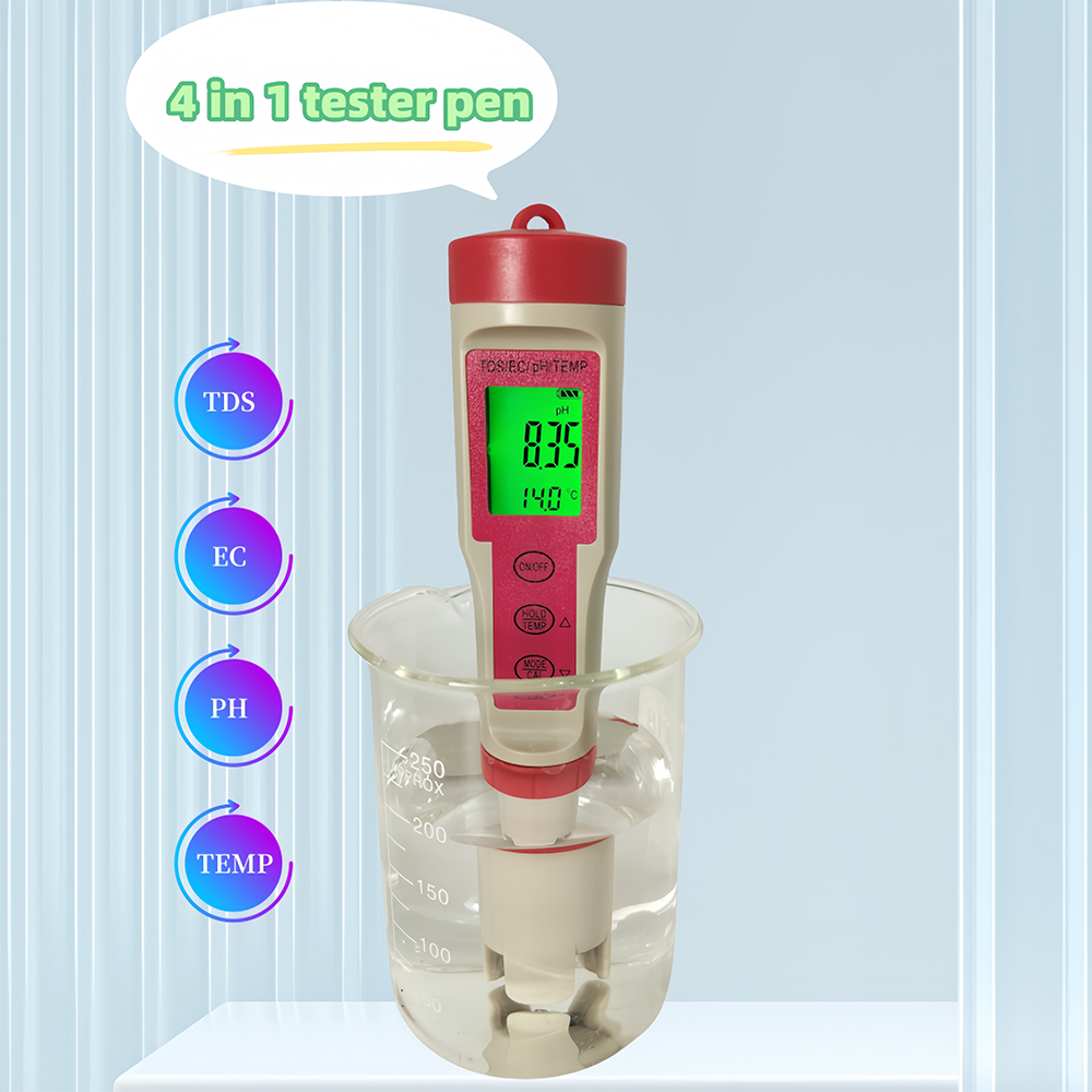 Backlight 4 in 1 pH Meter Pen  - Ph Meter Digital Water Tester review and price